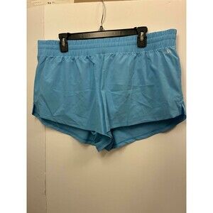 DSG Women's Stride Mid Rise Athletic Shorts XL Pacific Azure Blue UPF Active NWT